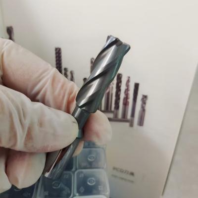 Custom Size 4 Flute Carbide End Mill Bits For 62HRC Hardened Steel Machining