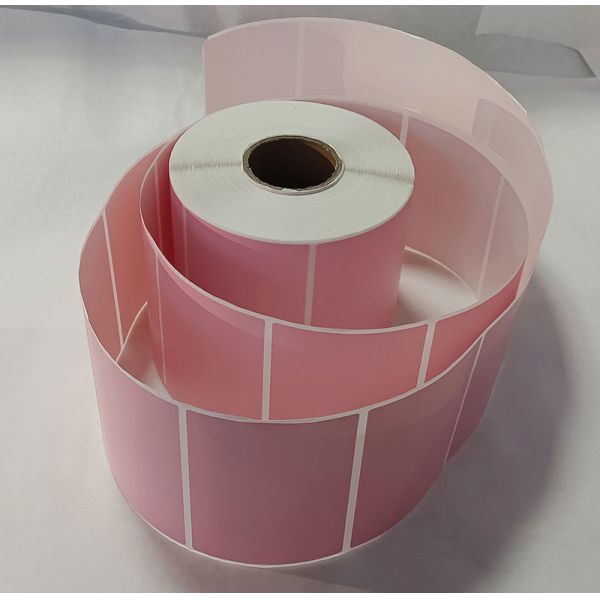 Pink Thermal Printer Roll Sticker Paper Logistics Transportation Printing Label