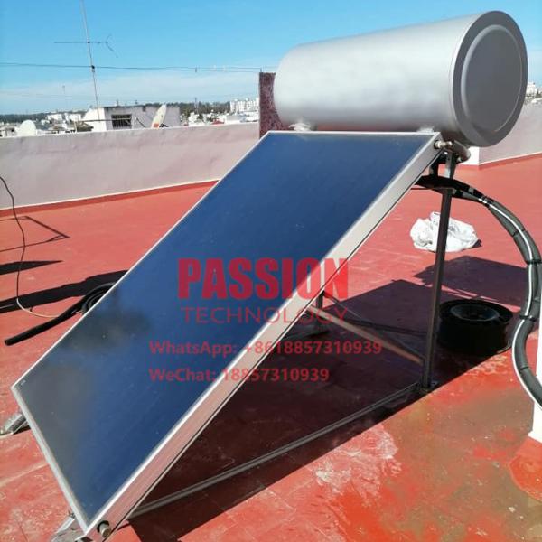 танк нагревателя воды голубой индикаторной панели сборника черноты нагревателя воды плоской плиты титана 300L солнечной солнечной термальной плоской солнечный
