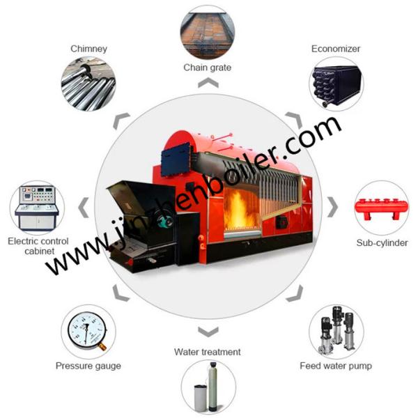 Automatic Coal /Biomass Feeding Industrial Steam Boiler Heating System For Greenhouse
