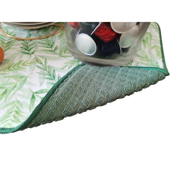 Kitchen Dish Drying Mat Heat-Resistant Printed Rack Microfiber Polyester