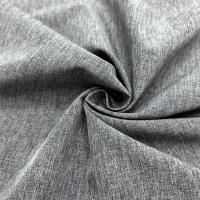 Tissu en polyester cationique à double teinte en perles avec une texture en lin à quatre voies sur la surface