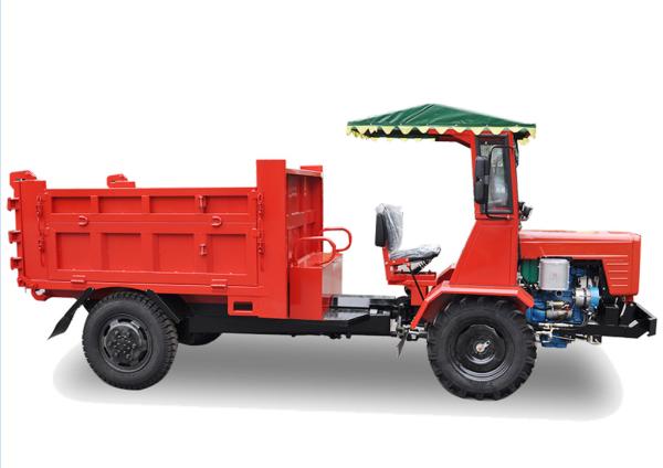 Full Hydraulic Steering One Ton Dump Truck , Farm Service Truck 35km/H Speed