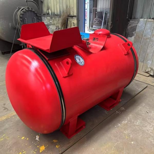 6 bar récipient à pression horizontale 16MnDR 10 mm coque / têtes pour solutions de sécurité et de stockage