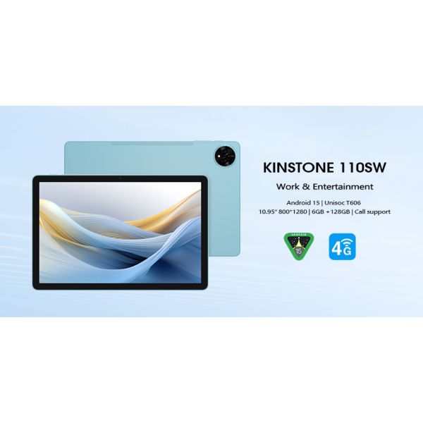 Kinstone 10.95 inch Andriod 15 Tablet PC 7500mAh, 4G Calling Tablet, 6GB+128GB
