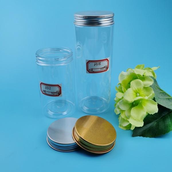 120ml 200ml 250ml 500ml Clear Plastic Pet Jar With Aluminum Lid  Food Grade