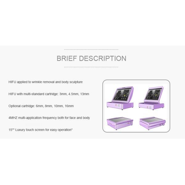 Anti Aging Home Hifu Machine 3mm - 6mm Standard Handpieces Fast Access