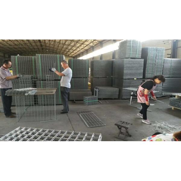 Rust Proof Galvanized Welded Wire Mesh Galfan Welded Gabion Box Easily Assembled