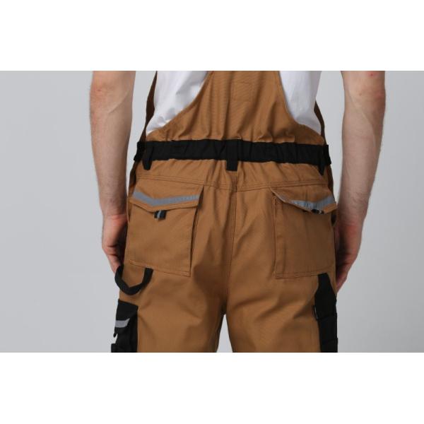 Elasticated Waistband Mens Work Uniforms 320gsm Bib Work Pants