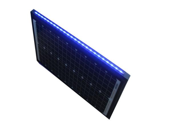 IP65 All In One Solar Street Light With Blue Strip , Smart Mobile Phone App Control