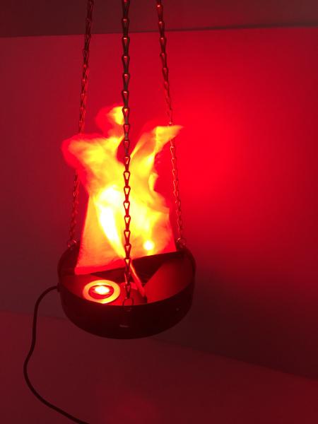 red led silk   flame light with iron shell