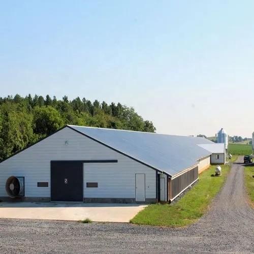 Poultry House Prefabricated Steel Structure Poultry House With Sandwich Panel Galvanized Steel