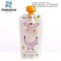 Sac d'eau liquide sport pliable avec bec, sac d'eau pliable pour animaux de dessin animé