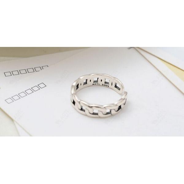 Men and women of European and American style fashion chain ring Rings S925 Silver