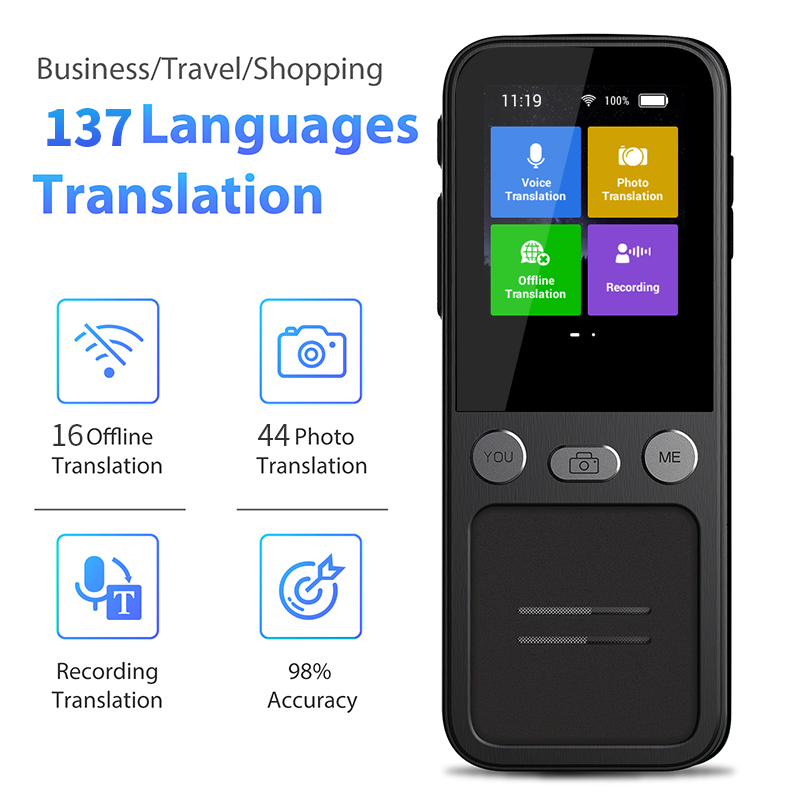 T16 Smart Instant Voice Translator Online Photo Recording Offline Translate Devices