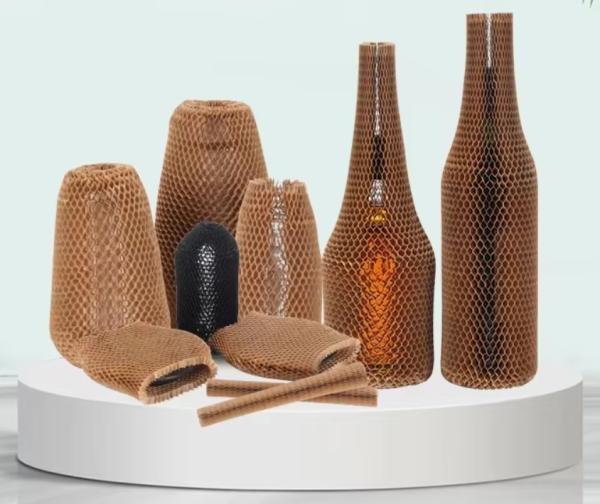 Eco-Friendly Recycled Honeycomb Paper Sleeves Cushioning Wrap Packaging