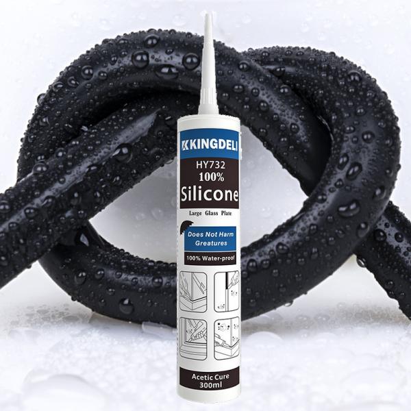 Black Roof Marble Glass Adhesive Joint Acetic Silicone Sealant One Component