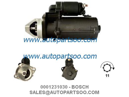 0001231030 0001368056 - мотор стартера 24V BOSCH 4KW 11T MOTORES DE ARRANQUE