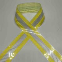 Fios de transferência de calor refletores de cor prateada-amarelo auto-aderente para vestuário
