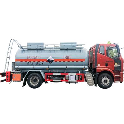 FAW 4*2 Cargo Tanker Truck For Corrosive Goods Front / Rear Overhang 1410 / 2340mm