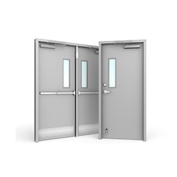 Galvanized Honeycomb 180° Swing Fireproof Steel Door