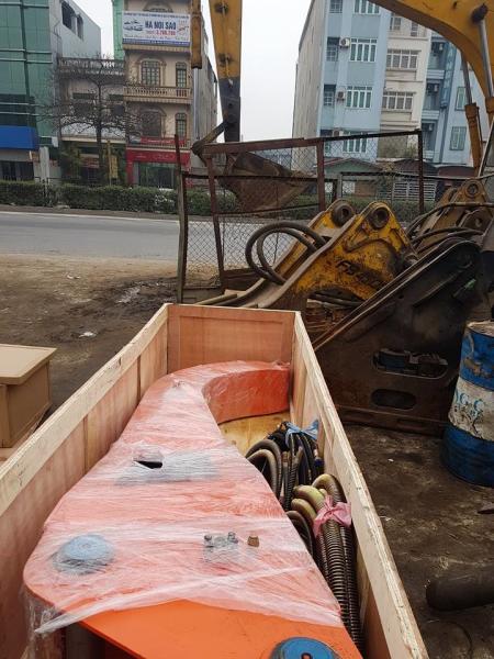 steel sheet pile excavator high frequency vibratory pile hammer/driver machine
