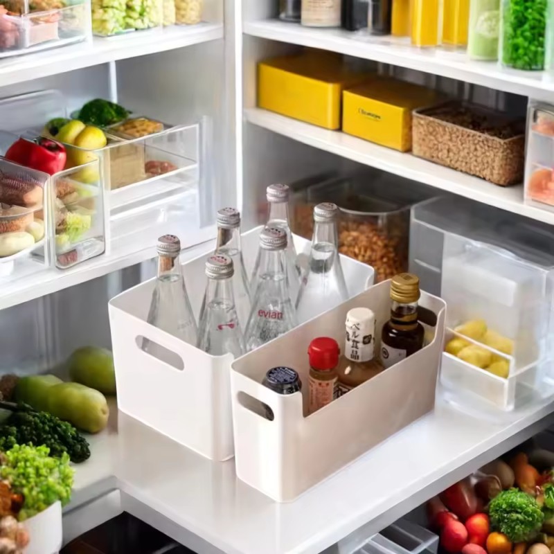 Hot Selling Plastic Desktop Cosmetic Food Storage Box Bedroom Bathroom Kitchen Drawer Organizer for  Food Cosmetic