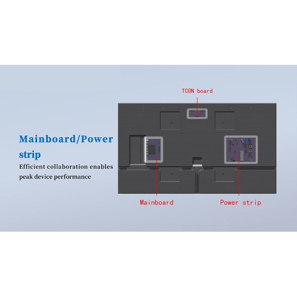 43‑Inch Zero‑Distance Wall‑Mounted Digital Signage Display, Commercial Wall‑Mount LCD Advertising Screen & Monitor
