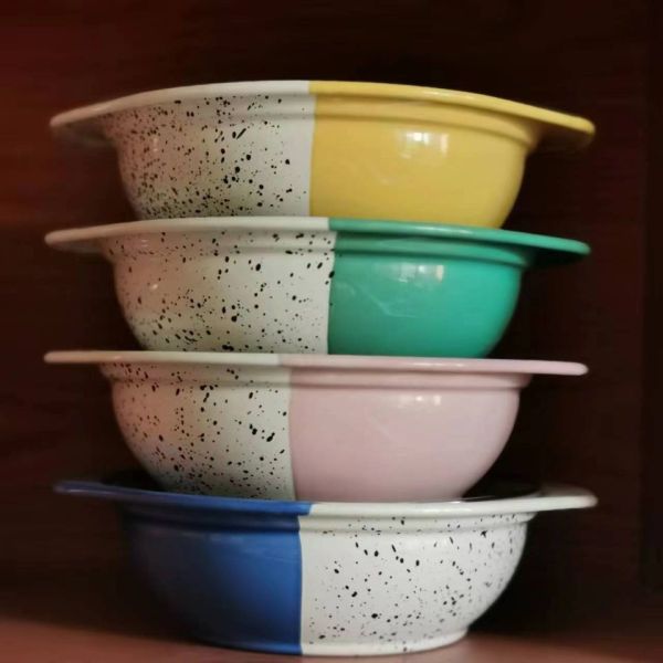 Handmade Enamel Carbon Steel Casserole Cooking Pot For Food Preparation Customized Color