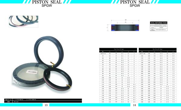 SPGA SPGW SPGO KZT Excavator Dust Seal Piston Oil Seals Hydraulic Seals  HBTS HBTY SPG SPN