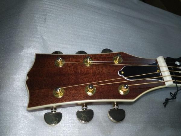 43 Jumbo satin finishing acoustic guitar hand made mahogany wood color acoustic guitar