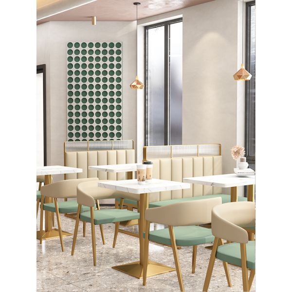 Wholesale High Quality Durable Pretty Commercial Wooden Restaurant Booth Sofa and Restaurant Table Chairs Set