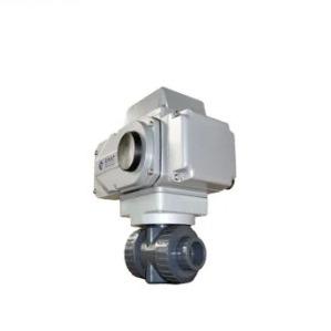 Soft Seat Plastic UPVC Electric Ball Valve Chemical Resistant 3 Inch PVC Ball Valve