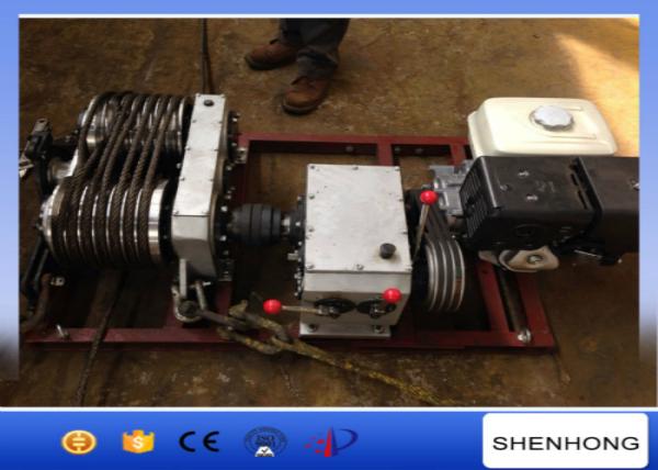 13HP Double Drum Electric Cable Pulling Winch Dual - Bull Wheel Powered Winch