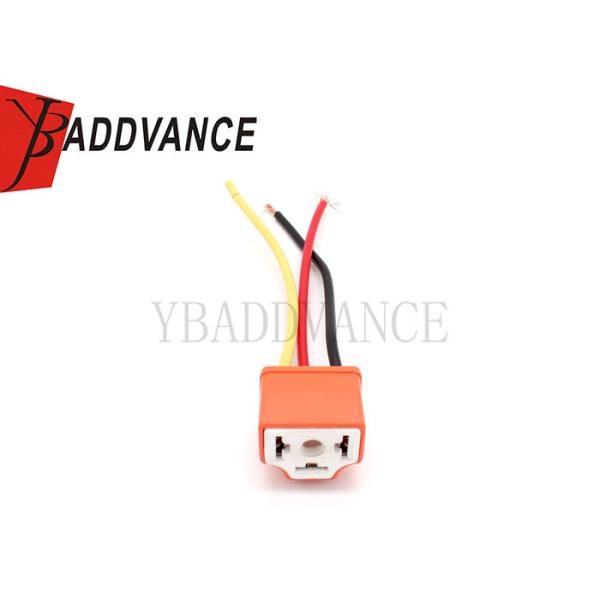 3 conector de cerámica femenino de la linterna de la coleta H4/9003/HB2 de la haz de cables del Pin