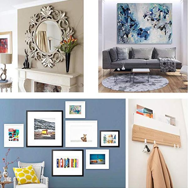 Стандартная толщина 2 мм Домашние французские шнурки Картинный крюк Аппаратный комплект Монтаж Алюминиевого Z Pole Clamp