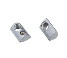 4040 Aluminum Profile Heavy Hex Nuts 8mm Slide  Slot Nut With Loaded Ball