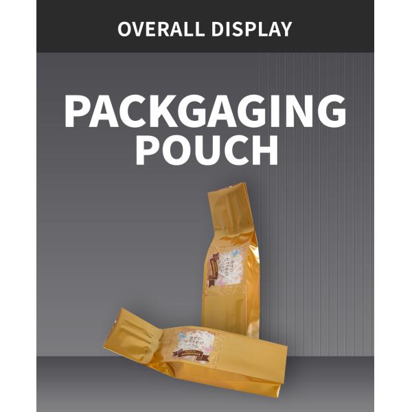Stand Up Sealed Pouch Moisture Proof Zipper Packaging Bag For Dry Food Tea Coffee