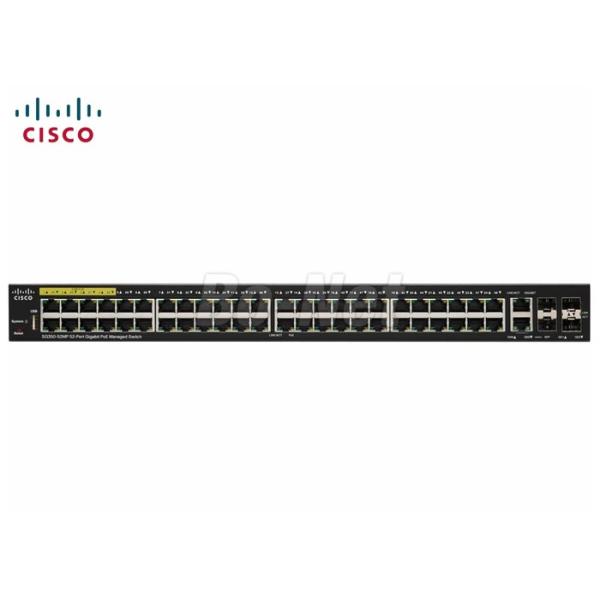 52 Port Cisco Gigabit Switch , PoE Managed Switch 740W 2 Gigabit Copper SFP Combo Port