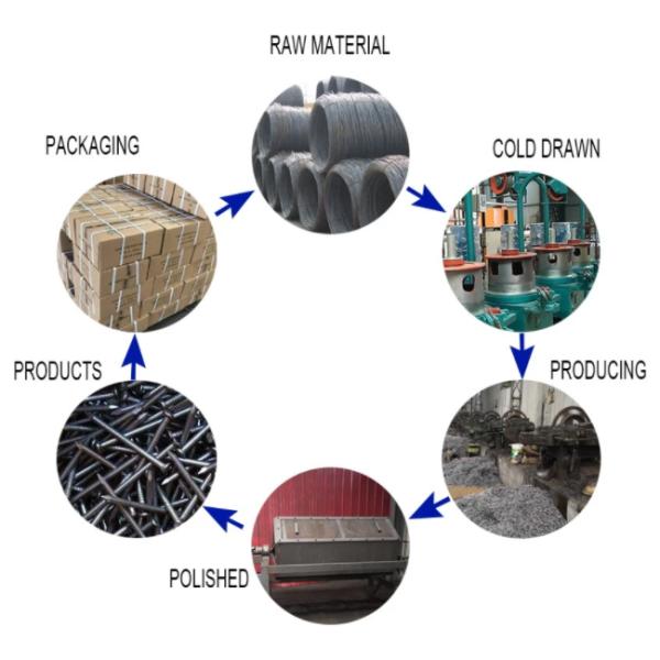 погружение 50mm горячее гальванизировало ногти конструкции конкретные