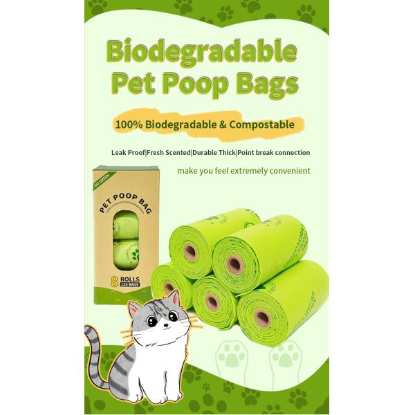 Biodegradable Compostable Degradable Dog Poop Bag Eco-Friendly Pet Waste Disposal Bag