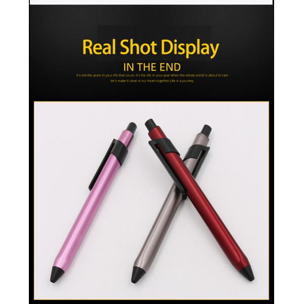 Business Metal Ball Pen 1.0mm Hotel Office Press Signature Pen Custom Logo