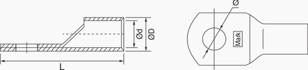 99% Pure Copper Cable Lugs SC