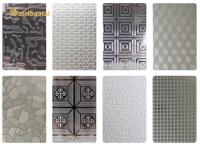 SS201 304 0.8mm Stainlesss Steel Embossed Sheet Decoration Wall Plate
