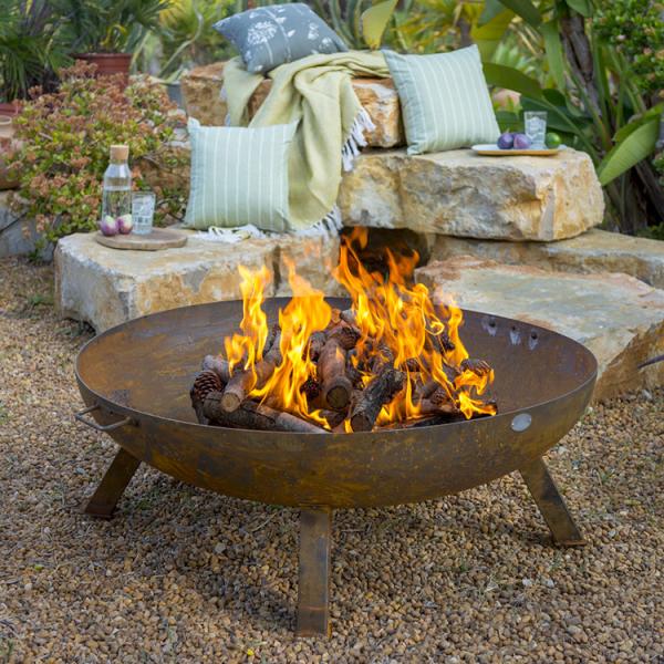 3mm Thick Wood Burning Fire Pit Outdoor Garden Decoration Corten Steel Rust Colour