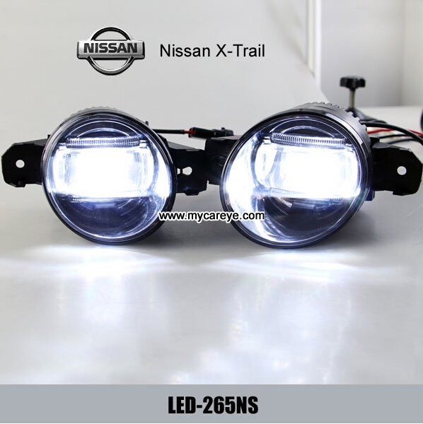 Nissan X-Trail car front fog LED lights DRL daytime driving light market