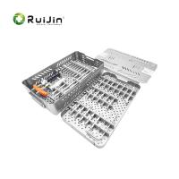 Conjunto de instrumentos para el sistema de fijación interna de la columna vertebral herramienta de tornillo de pedículo Conjunto de instrumentos médicos para fijación interna