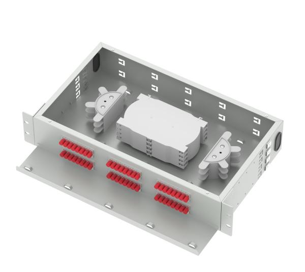 5 19 Inch Patch Panel 48 Ports FC UPC Optical Distribution Frame for FTTX Applications