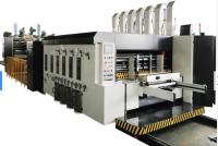 Linha totalmente automático da colagem de Slotter Die Cutter da impressora de duas cores ondulada da caixa 2mm Flexo