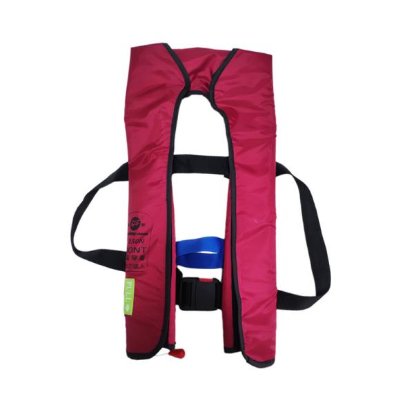 Self Floating Military Safety Vest , 33g Co2 Inflatable Fishing Vest